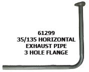 Exhaust down pipe 3 hole 35, 135, (03206580)
